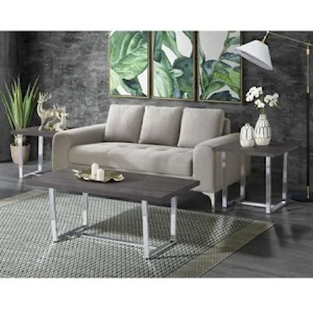 Contemporary 3-Pack Occasional Tables